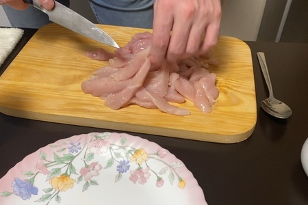 Вяленое куриное мясо: шаг 1