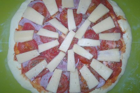 Пицца с ветчиной и помидорами: шаг 13