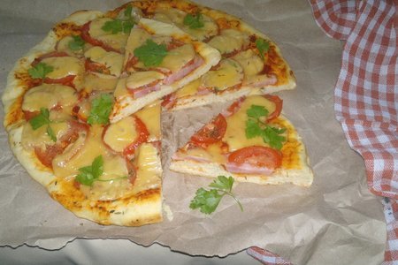 Пицца с ветчиной и помидорами: шаг 15
