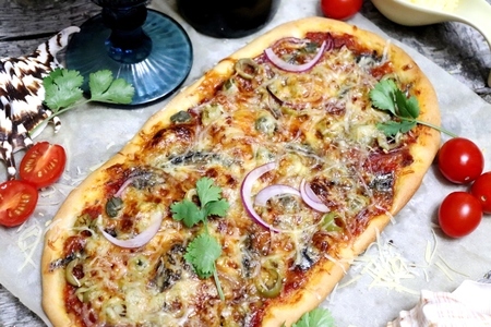 Неаполитанская пицца с анчоусами: шаг 8