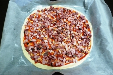 Пицца "солянка" на сметанном тесте: шаг 6