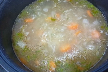 Куриный суп с вермишелью: шаг 5