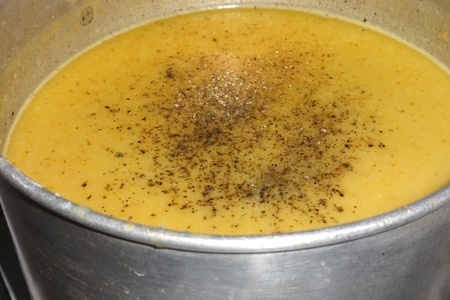 Гороховый суп-пюре с сухариками #постныйстол: шаг 10