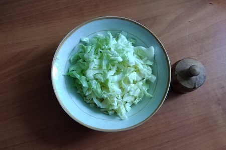 Салат "зелёный № 2" с капустой #постныйстол: шаг 2