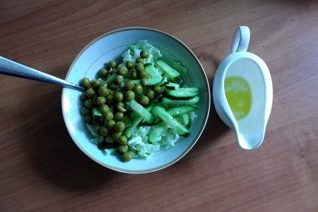 Салат "зелёный № 2" с капустой #постныйстол: шаг 4