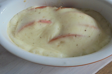 Филе индейки с яблоками, запеченными в соусе бешамель #блюдосизюминкой: шаг 11