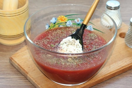 Баклажан запеченный в томатном соусе #блюдосизюминкой: шаг 11