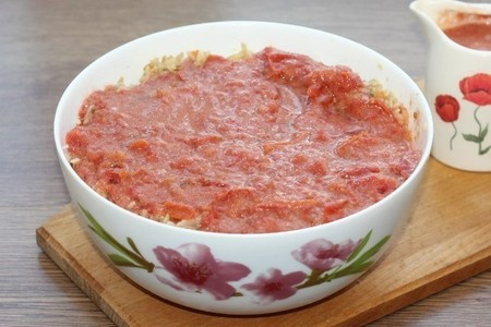 Баклажан запеченный в томатном соусе #блюдосизюминкой: шаг 12