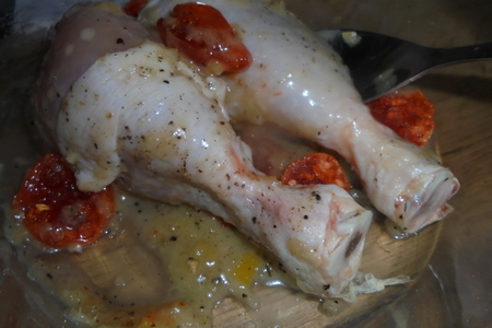 Запеченные куриные ножки с кумкватом и овощами "махеевь"#махеевь: шаг 2