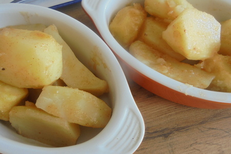 Запеченный картофель в горчичной соусе махеевъ с овощным салатом#махеевъ: шаг 4