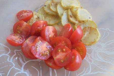 Запеченный картофель в горчичной соусе махеевъ с овощным салатом#махеевъ: шаг 8