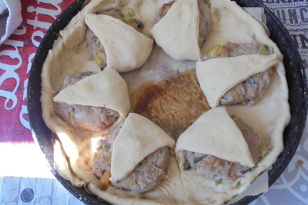 Пирог с котлетами и овощами по махеевски #махеевъ: шаг 10