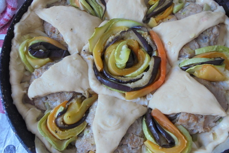 Пирог с котлетами и овощами по махеевски #махеевъ: шаг 13