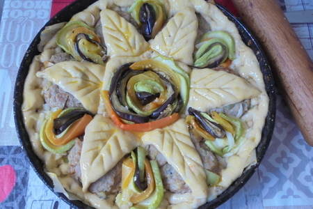 Пирог с котлетами и овощами по махеевски #махеевъ: шаг 14