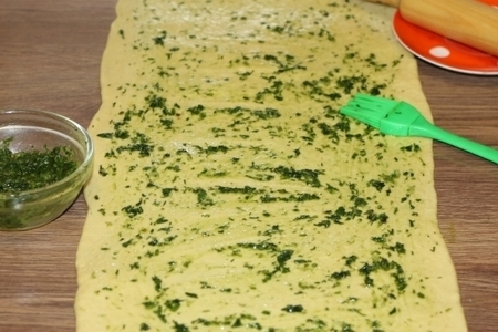 Хлеб с зеленым чесночным соусом: шаг 14