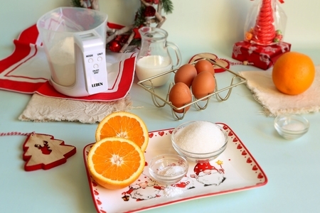 Рождественский апельсиновый кекс: шаг 1
