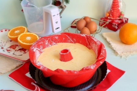 Рождественский апельсиновый кекс: шаг 4
