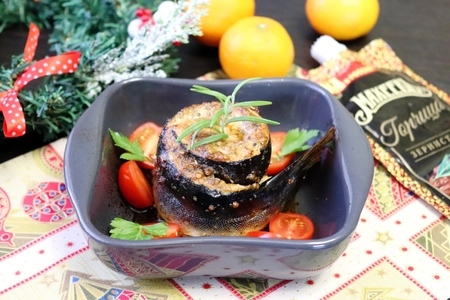 Рыбный тюрбан "новогодний" с мандарином и горчицей махеевъ: шаг 4