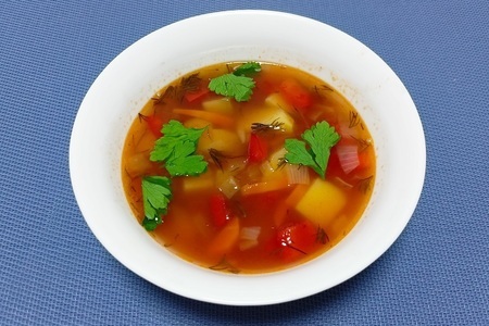 Постный суп с фасолью — рецепт вкусного супчика в мультиварке: шаг 6