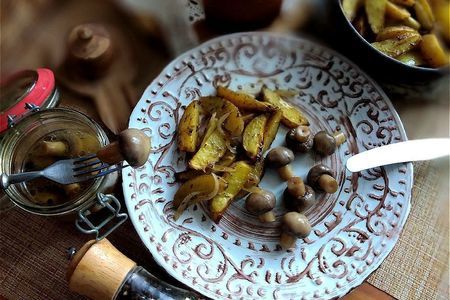 Быстрые маринованные шампиньоны к печёному картофелю: шаг 8