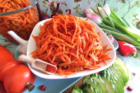 Морковь по-корейски с луком: шаг 14
