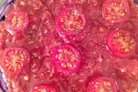 Стейк из краснокочанной капусты с томатоми: шаг 3