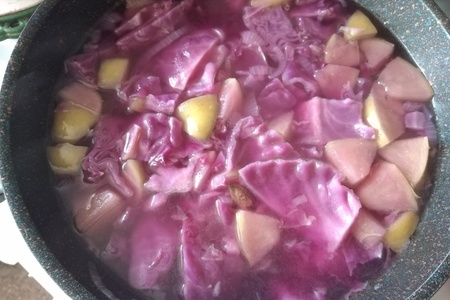 Суп-пюре из краснокочанной капусты с яблоком: шаг 10