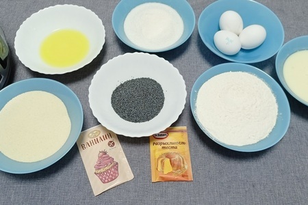 Ананасовый манник на йогурте с маком — рецепт выпечки в мультиварке: шаг 2