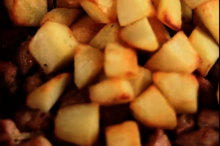 Жареная картошка с мясом в соусе кочудян: шаг 6