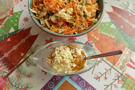 Салат с мандарином "новогодний": шаг 5