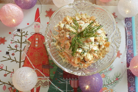 Салат с мандарином "новогодний": шаг 8