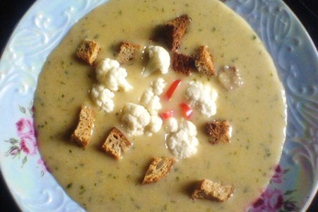 Куриный суп-пюре с цветной капустой: шаг 2