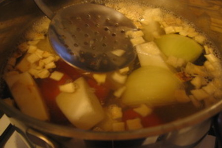 Тыквенный суп-пюре в тыкве: шаг 2