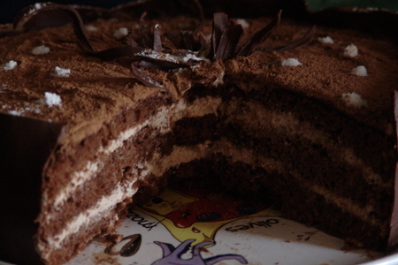 Торт "шоколадная нежность": шаг 4