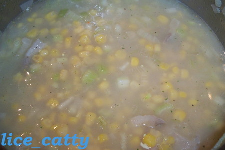 Суп-пюре из кукурузы с плавленым сырком: шаг 5