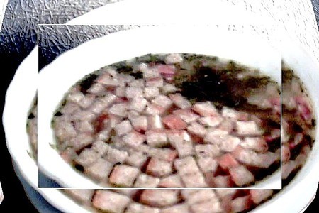 Суп с горохом, беконом и сухариками: шаг 2