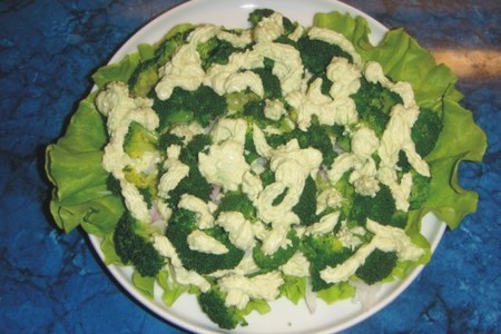 Салат из брокколи и крабового мяса: шаг 7