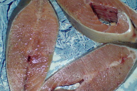 Рыба с васаби-кремом: шаг 1