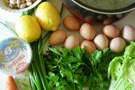 Лимонный суп-пюре с овощами и фисташками.: шаг 1