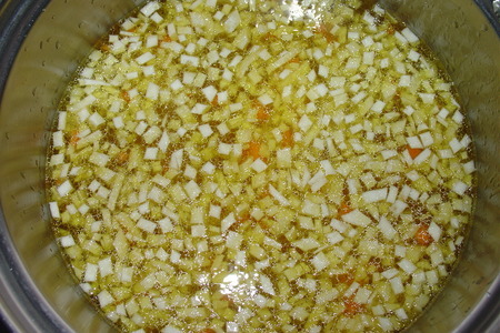 Суп с щавелем и сливочным сыром   .: шаг 3