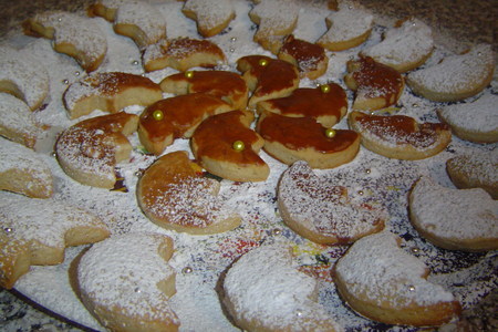 Рождественское печенье "грецкое"-plätzchen "walnußschnitten": шаг 4
