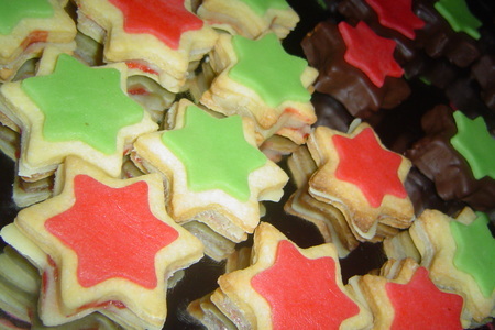 Рождественское печенье "марципановые звёздочки"-"marzipansterne": шаг 7