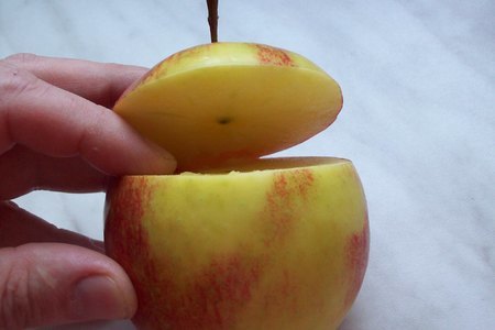 Печеные яблоки с ванильным кремом: шаг 1