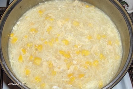 Кукурузный суп по-китайски: шаг 5