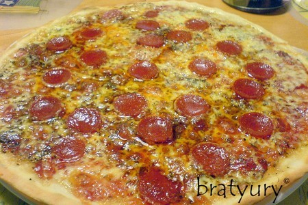 Pizza pepperoni: шаг 7