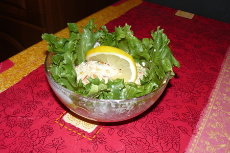 Салат "золотая осень" с морепродуктами: шаг 1