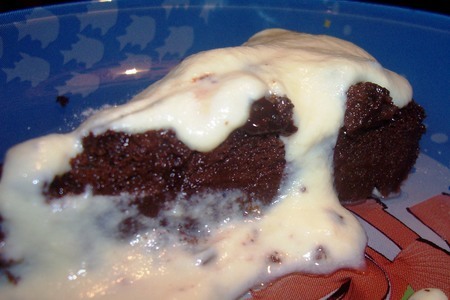 Пирог шоколадный, на ложе из заварного крема, без муки: шаг 5