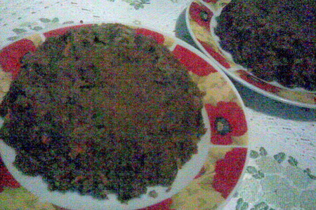 Пикантная рисовая запеканочка с куриной печенью и черносливом: шаг 5
