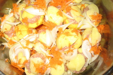 Фаршированные картофельные лодочки, но не в духовке :): шаг 2