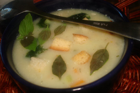 Овощной суп с сыром: шаг 1